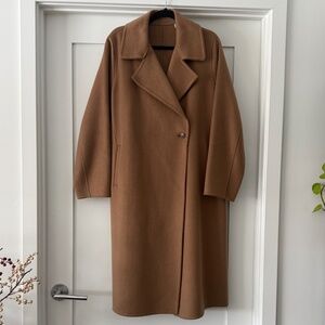 Uniqlo Belted Long Coat - Camel